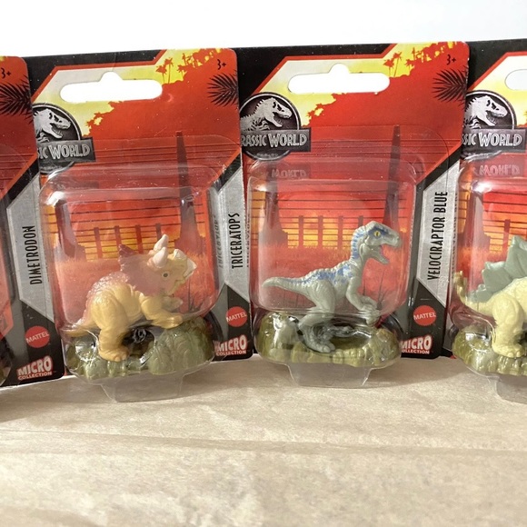 Jurassic World Mattel Micro Dinosaur Collection ..5 Figure Set - Picture 5 of 11